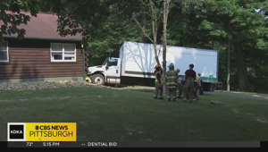 Driver of box truck crashes into Penn Township home
