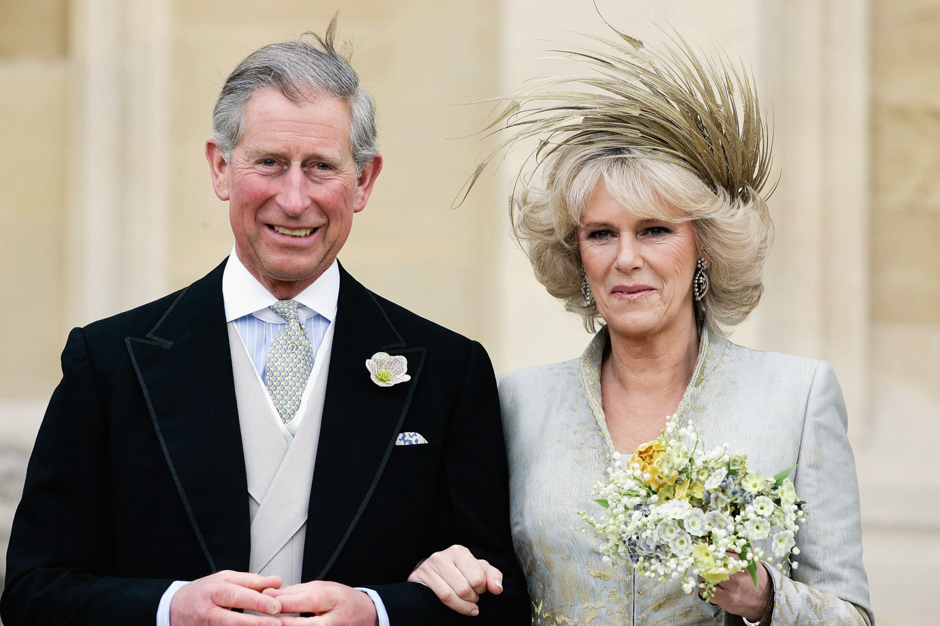 <p>Camilla und Charles gaben sich 2005 das Jawort. Sie wurde zwar <em>Princess of Wales</em>, trug diesen Titel aber nicht.</p>
