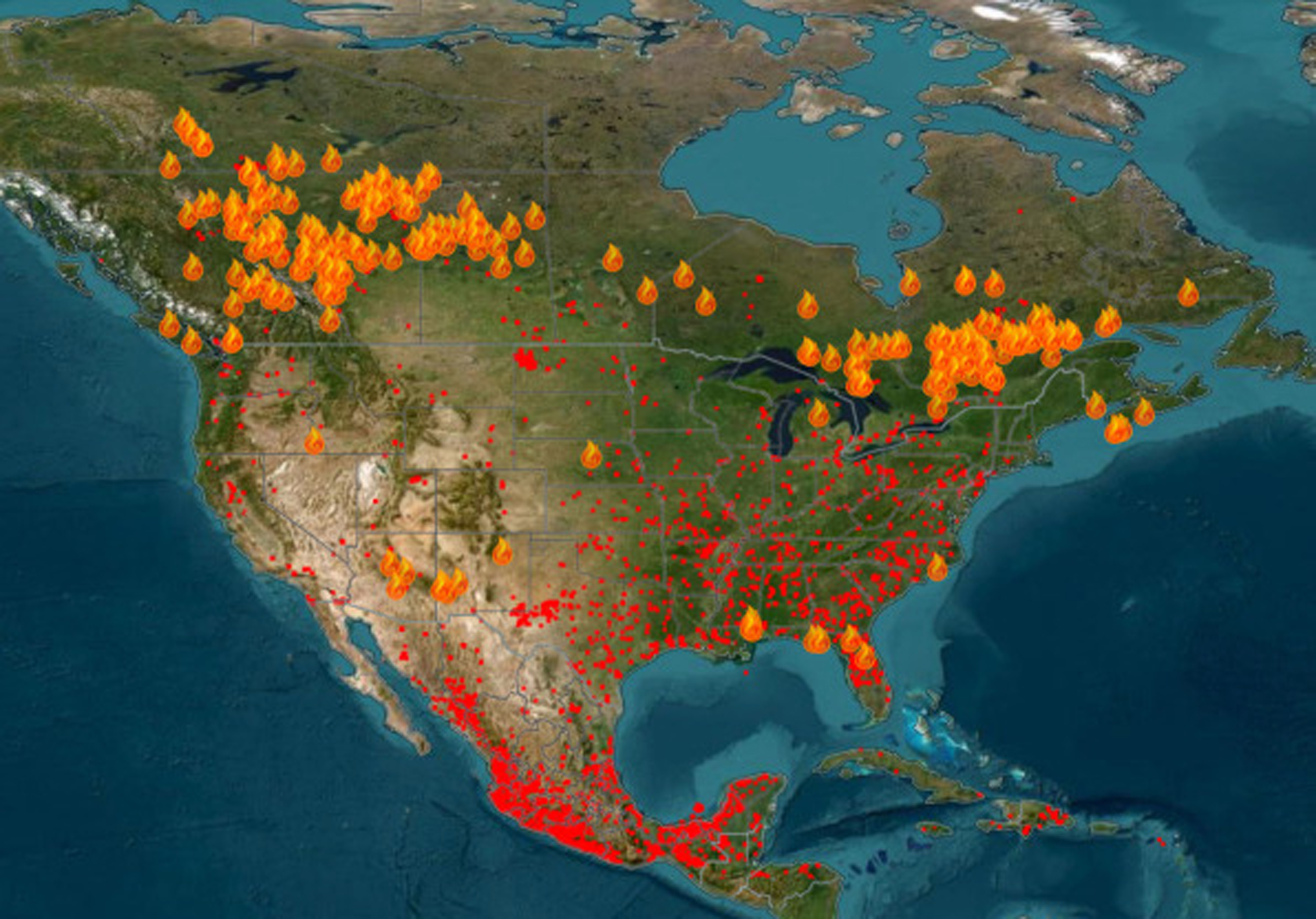 Where are the wildfires in Canada? Maps show fire locations as record ...