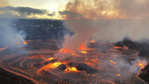 Vulkan Kilauea auf Hawaii ausgebrochen