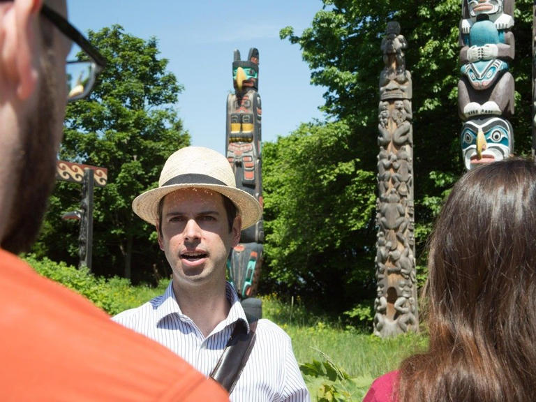 Will Woods giving one of his Dark Secrets of Stanley Park tours.