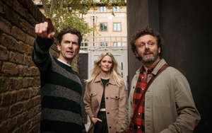 David Tennant, Anna Lundberg and Michael Sheen in Staged - Paul Stephenson/BBC