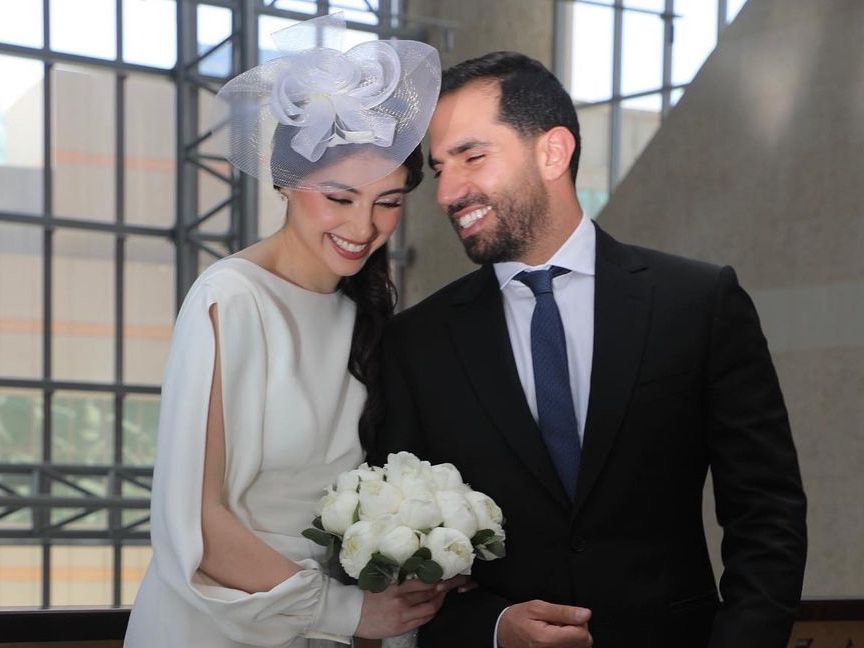 lebanese singer maritta weds in elegant abu dhabi civil ceremony wearing elie saab