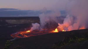 Lava-Fontäne: Vulkan Kilauea auf Hawaii nach drei Monaten wieder ausgebrochen