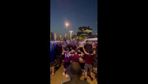 UK: West Ham Supporters Celebrate UECL Win In Stratford, East London