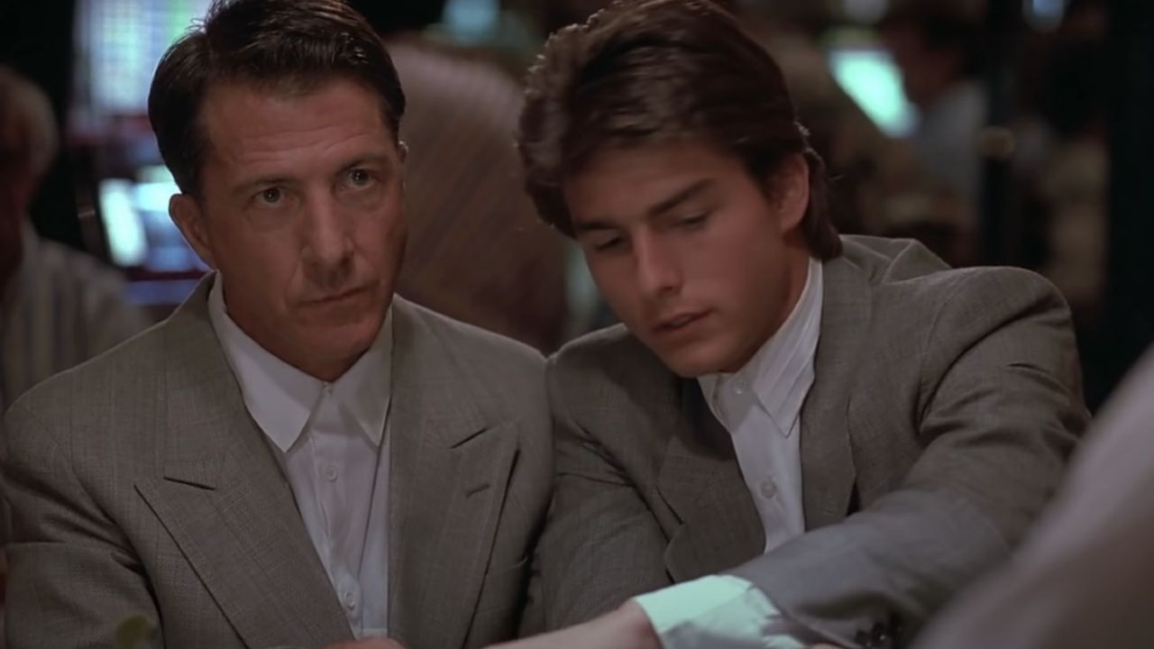 <p>                     Dustin Hoffman gives one of his best performances (earning him an Oscar) as a man with autism and savant syndrome alongside Tom Cruise as his long-lost brother in <em>Rain Man</em>. Barry Levinson’s charming drama also won Best Picture after winning the box office in 1988 with $151.7 million.                   </p>