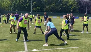 Princess Kate dons sports kit and shows off her rugby skills