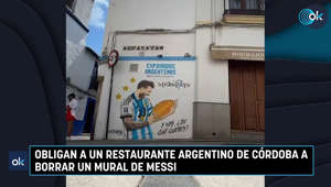 Obligan a un restaurante argentino de Córdoba a borrar un mural de Messi