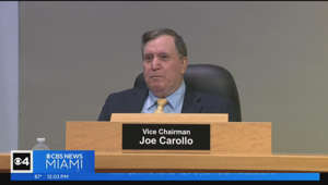 Embattled Commissioner Joe Carollo attends commission meeting