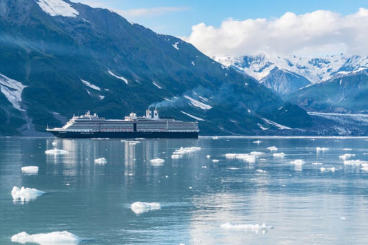 Holland America cruise ship in Glacier Bay, Alaska Photo credit: Paul Brady Photography / Shutterstock.com