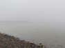 Fog as thick as pea soup along the shores of Birchy Bay