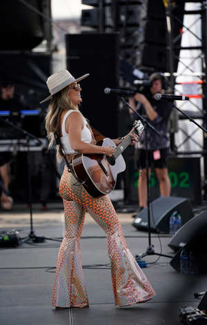 Lainey Wilson performs on the first day of CMA Fest in Nashville, Tenn., Thursday morning, June 8, 2023.
