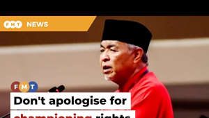 The Umno president also says the party is focused on implementing Islamic values.


Read More: https://www.freemalaysiatoday.com/category/nation/2023/06/09/dont-be-apologetic-in-championing-malay-bumi-rights-zahid-tells-umno/

Laporan Lanjut: https://www.freemalaysiatoday.com/category/bahasa/tempatan/2023/06/09/jangan-apologetik-bercakap-soal-islam-melayu-zahid-beritahu-ahli-umno/

Free Malaysia Today is an independent, bi-lingual news portal with a focus on Malaysian current affairs.  

Subscribe to our channel - http://bit.ly/2Qo08ry  
------------------------------------------------------------------------------------------------------------------------------------------------------
Check us out at https://www.freemalaysiatoday.com
Follow FMT on Facebook: http://bit.ly/2Rn6xEV
Follow FMT on Dailymotion: https://bit.ly/2WGITHM
Follow FMT on Twitter: http://bit.ly/2OCwH8a 
Follow FMT on Instagram: https://bit.ly/2OKJbc6
Follow FMT on TikTok : https://bit.ly/3cpbWKK
Follow FMT Telegram - https://bit.ly/2VUfOrv
Follow FMT LinkedIn - https://bit.ly/3B1e8lN
Follow FMT Lifestyle on Instagram: https://bit.ly/39dBDbe
------------------------------------------------------------------------------------------------------------------------------------------------------
Download FMT News App:
Google Play – http://bit.ly/2YSuV46
App Store – https://apple.co/2HNH7gZ
Huawei AppGallery - https://bit.ly/2D2OpNP

#FMTNews #UmnoPresident #AhmadZahidHamidi #Umno #PAU2023