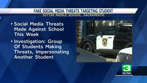 Several threats to Sacramento-area middle school meant to frame student, district says