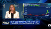 CNBC's Phil Lebeau joins 'Fast Money' with Mary Barra, GM CEO, to discuss Tesla's new charging partnership with GM.