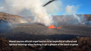 Kilauea still erupting, but alert level lowered