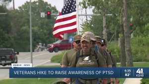 Veterans hike 100 miles to raise awareness on post-traumatic stress disorder