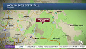 Woman dies after falling at Three Sisters Falls