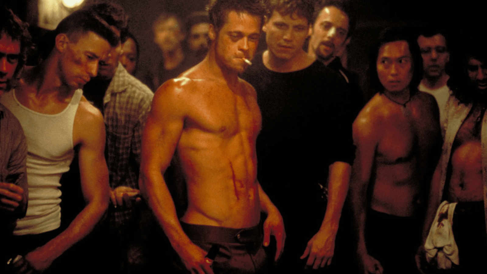 <p>Based on the Chuck Palahniuk novel, <em>Fight Club</em> is directed by David Fincher and stars Edward Norton and Brad Pitt.</p> <p>It features the narrator's (Norton) journey as his discontent with his everyday white-collar job and lifestyle grows.</p>