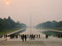 A smoky morning at the Washington Monument with Marines. (Joe Flood/www.CWG.news/Photos Flickr)