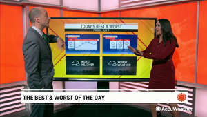 AccuWeather's Bernie Rayno and Kristina Shalhoup take a look at the best and worst weather of the day across the United States.