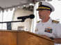 Capt. John William Kurtz, commanding officer of USS Somerset, gives opening remarks during a 9/11 remembrance ceremony. (Mass Communication Specialist 2nd Class Heath/U.S. Navy)