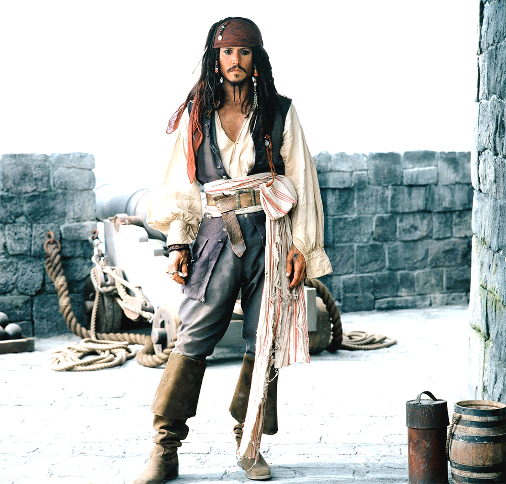 <p>Johnny Depp’s career changed in 2003. Not only did he enter his 40s, but he first portrayed a character that would turn him into a global box office sensation: Captain Jack Sparrow, seen here in ‘Pirates of the Caribbean: The Curse Of The Black Pearl.’ The series would spawn four sequels, with a rumored sixth film on the way.</p>