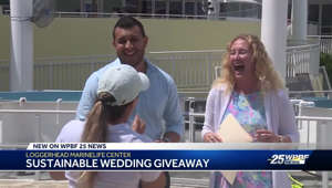 Sustainable wedding giveaway at Loggerhead MarineLife Center