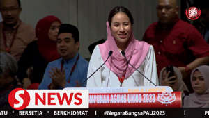Lembah Pantai Puteri Umno chief Nooryana Najwa Najib, who is the daughter of former party president and prime minister Datuk Seri Najib Razak, said she has a dream, and that is seeing Umno being a strong, dominant political party in Malaysia.During her debate speech at the Umno General Assembly in Kuala Lumpur on Saturday, Nooryana Najwa also said she hoped to see her son Adam Razak and her unborn child become party members as well in the future.Read more at https://rb.gy/xmdhoWATCH MORE: https://thestartv.com/c/newsSUBSCRIBE: https://cutt.ly/TheStarLIKE: https://fb.com/TheStarOnline