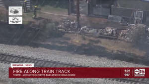 Multiple fires along Tempe train tracks