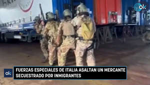Fuerzas especiales de Italia asaltan un mercante secuestrado por inmigrantes