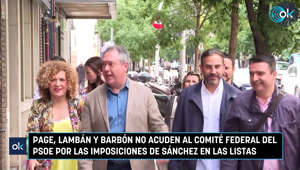 Page, Lambán y Barbón no acuden al Comité Federal del PSOE por las imposiciones de Sánchez en las listas
