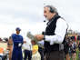 David Feherty speaks at the start of the Payne’s Valley Cup in 2020. (Tom Pennington/Getty Images for Payne’s Valley Cup)