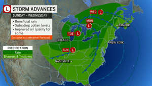 Beneficial rain in store for Midwest, Northeast