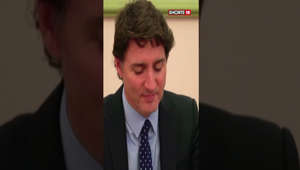 Canadian PM Meets Ukrainian President Volodymyr Zelensky | Justin Trudeau In Kyiv | Shorts