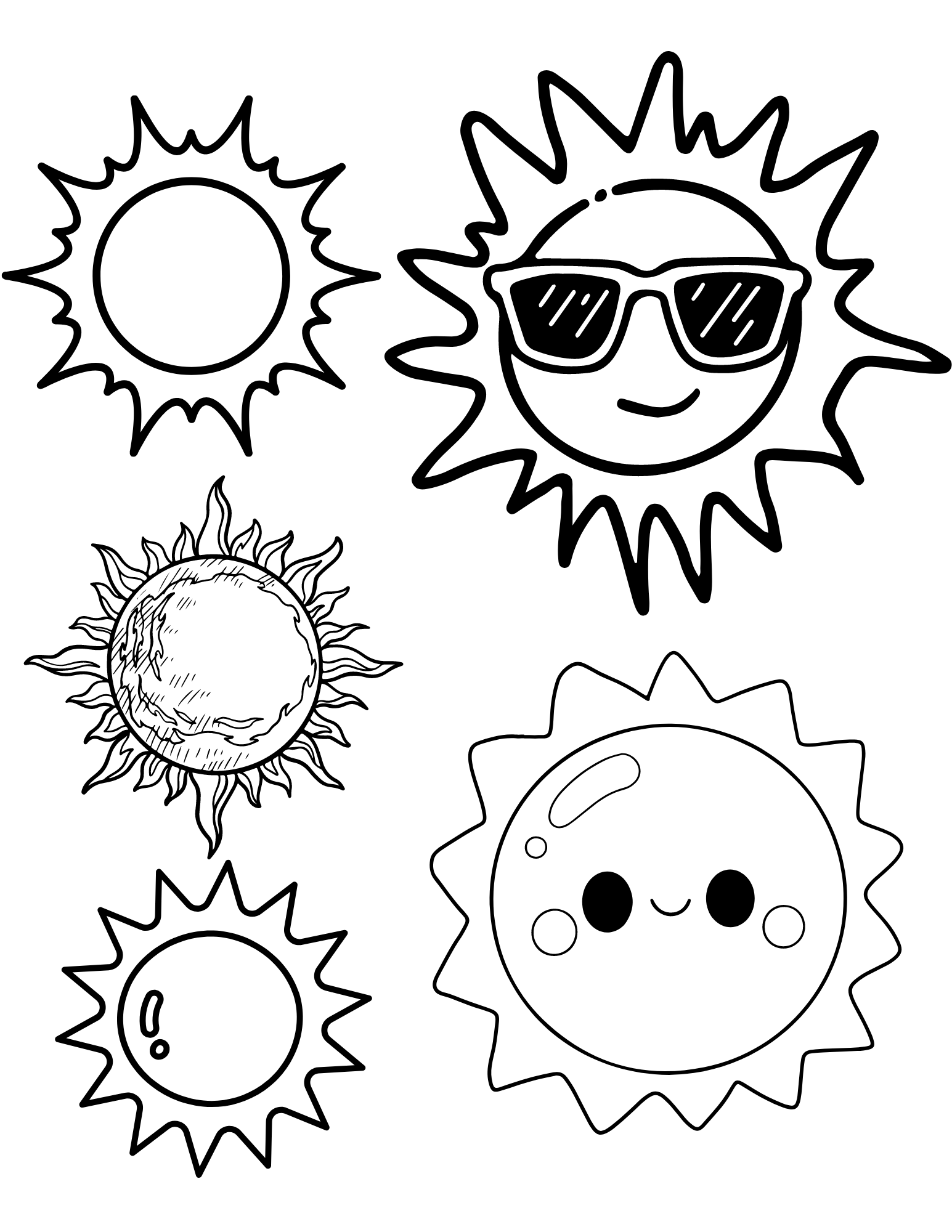 7 Free Printable Sun Coloring Pages - AA1coiHo.img