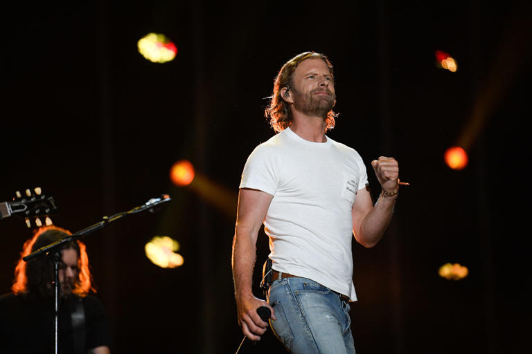 Dierks Bentley performs during CMA Fest at Nissan Stadium on Sunday, June 11, 2023, in Nashville, Tennessee.