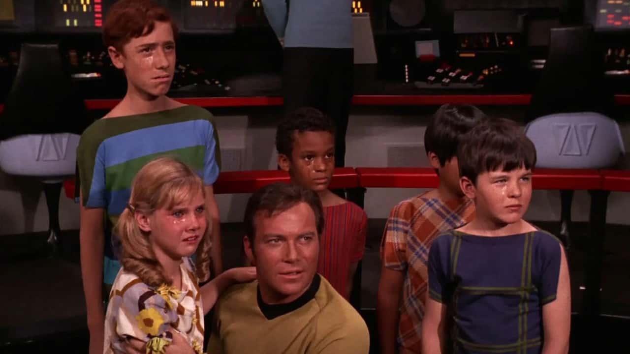 <p>Season 3 of <em>The Original Series</em> is generally considered the least impressive, with “And the Children Shall Lead” – with a user rating of 5.2 – proving no exception. The episode has the heroes discover a Federation colony in which all the adults have committed suicide while the children carry on as if everything is fine. We eventually learn the kids are under the influence of a malevolent alien named Gorgan (Melvin Belli).</p>