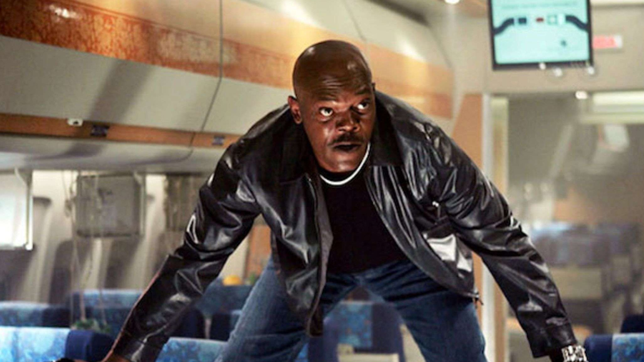 <p><span>The title of the movie says it all. Other than that, the only thing you need to know about this plane movie is that</span><a href="https://www.giantfreakinrobot.com/ent/samuel-l-jackson-food.html"> <span>Samuel L. Jackson</span></a><span> leads it. And it has one of his Samuel L. Jackson moments that make this movie completely amazing. The story, for what it’s worth, has Jackson playing agent Neville Flynn, who is trying to keep a witness alive while the plane is being overridden by deadly snakes.</span><a href="https://www.imdb.com/title/tt0417148/?ref_=nv_sr_srsg_0_tt_8_nm_0_q_Snakes%2520on%2520a%2520"> <i><span>Snakes on a Plane</span></i></a><span> is classic Samuel L. Jackson.</span></p>
