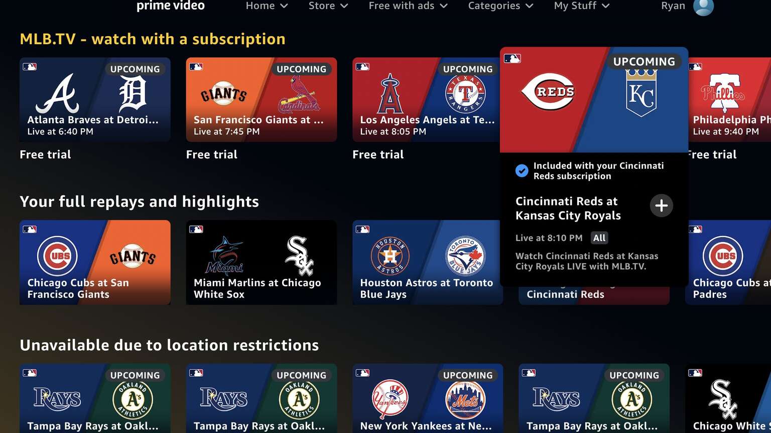 One year of MLB tv for a single team $129.99 m.mucglobal