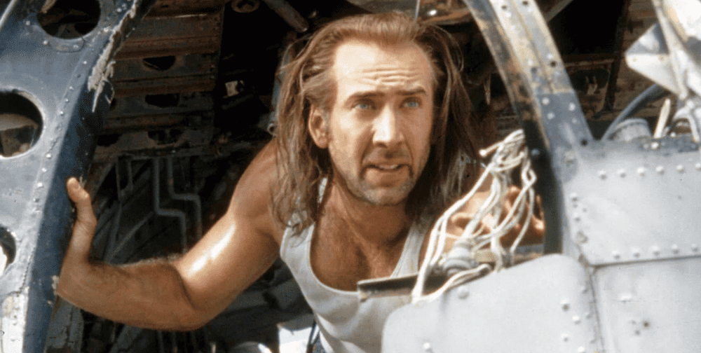 <p><span>There is nothing better than putting</span><a href="https://www.giantfreakinrobot.com/ent/nicolas-cage-sympathy-devil-trailer.html"> <span>Nicolas Cage</span></a><span> on a plane filled with despicable convicts and cutting them loose. Cage is Cameron Poe, an honorably discharged Army Ranger who, while defending his wife, kills a man. After serving time for eight years, Poe is now on his way home to meet his daughter for the first time. </span><span>Standing in his way, though, is a plane filled with inmates on their way to a supermax prison. </span></p> <p><span>What should have been a simple flight home turns into a battle of survival against the worst dregs of society. John Cusack and John Malkovich co-star.</span></p>