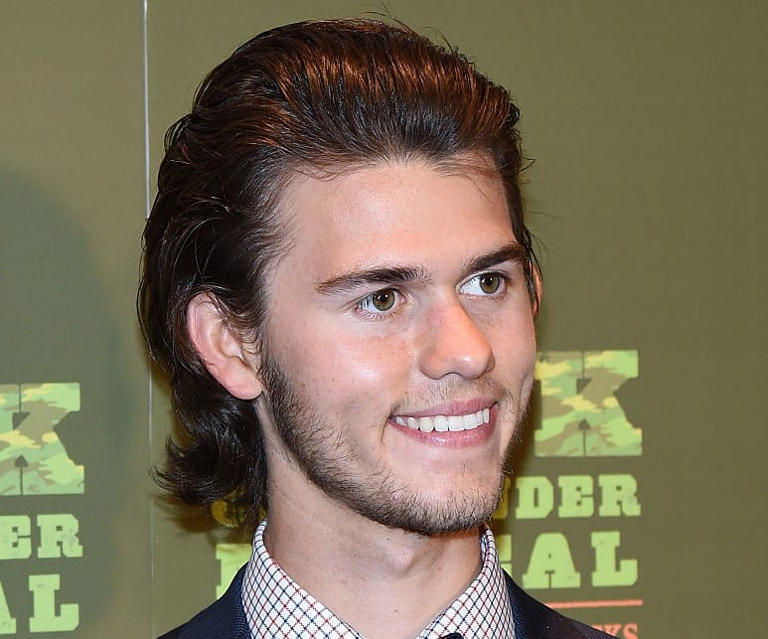 Television personality John Luke Robertson attends the "Duck Commander Musical" premiere at the Crown Theater at the Rio Hotel in Las Vegas, Nevada. Photo: Ethan Miller Source: Getty Images