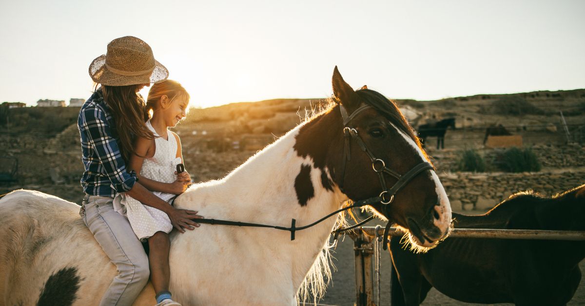<p> If you want to enjoy a family vacation at a dude ranch, consider staying at Tanque Verde Ranch in Tucson, Arizona.  </p> <p> Plenty of children-specific events include daily horse-based activities where kids are grouped by age and ability.  </p> <p> There are plenty of horse riding opportunities for adults of varying skill levels, as well as watercoloring, Jeep rides, hiking, mountain biking, swimming, yoga, tennis, fishing, archery, and much more for parents and their kids. </p>