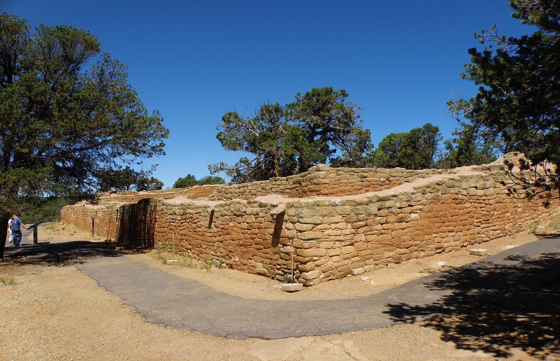 <p>The sun temple is one of the largest ceremonial buildings built by the Ancestral Puebloans. It’s also thought to have been an astronomical observatory aligned to the sunset during the winter solstice, which can be viewed from a platform at the south end of the Cliff Palace. It also aligns with the lunar standstill: when the moon reaches its northernmost or southernmost point during the course of a month.</p>