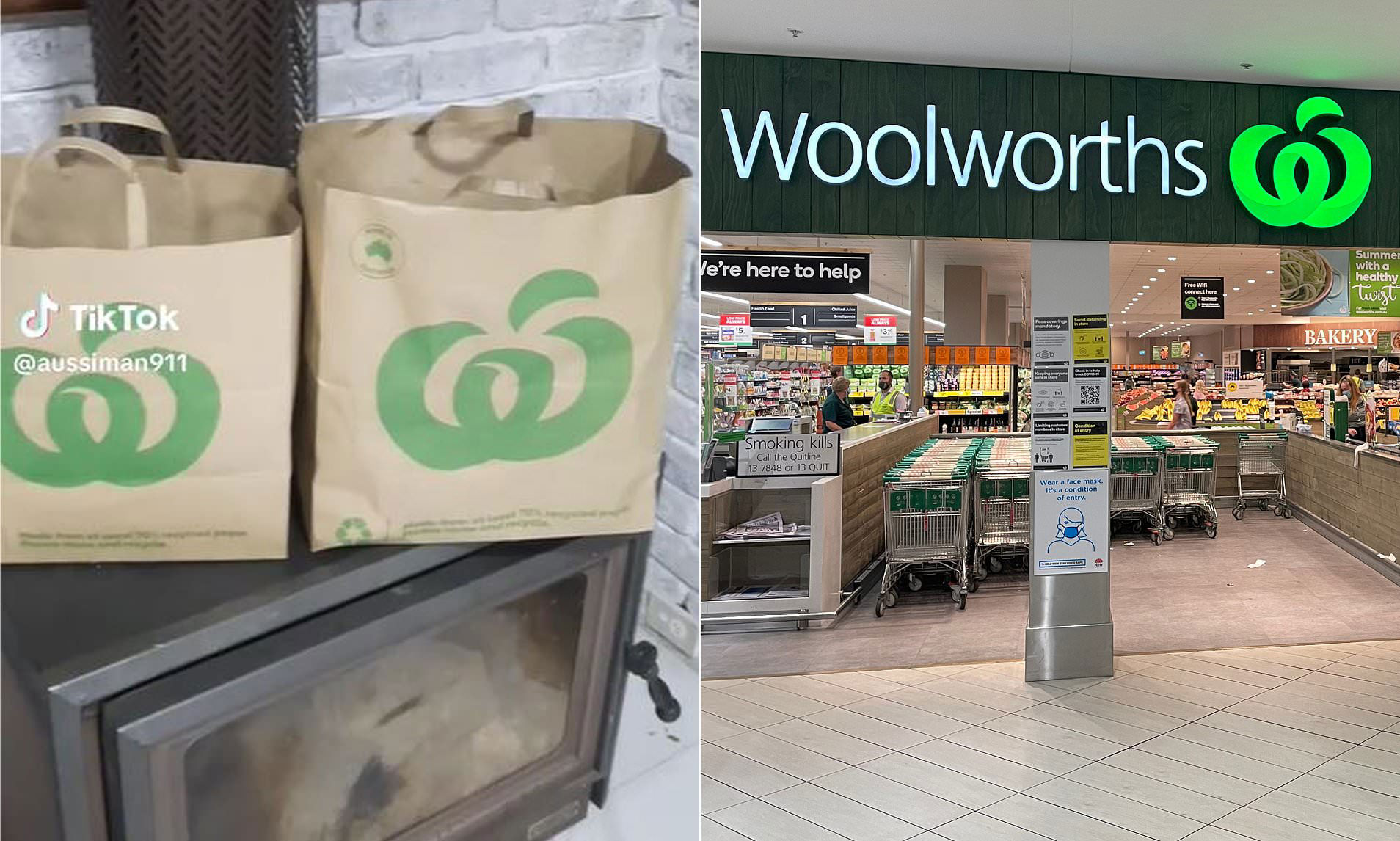 Woolworths gives second life to 25c paper bags with 'trashy