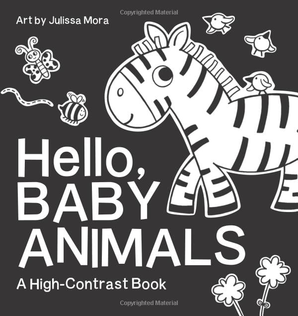 <p><a href="http://www.amazon.com/Hello-Baby-Animals-High-Contrast-Book/dp/1938093682">BUY NOW</a></p><p>$7</p><p><a href="http://www.amazon.com/Hello-Baby-Animals-High-Contrast-Book/dp/1938093682" class="editor-rtfLink ga-track"><strong>Hello, Baby Animals High-Contrast Board Book</strong></a> ($7)</p> <p><a href="https://www.popsugar.com/family/bedtime-stories-for-kids-49147714" class="editor-rtfLink ga-track">Reading to babies</a> builds a foundation for books and learning. What's more, "board books are a great way to help a child work on fine motor skills by turning the thick pages," Dr. Stovall says.</p> <p>This board book comes in high-contrast colors perfect for newborn eyes. And the durable pages will withstand tiny hands even as they become stronger.</p>