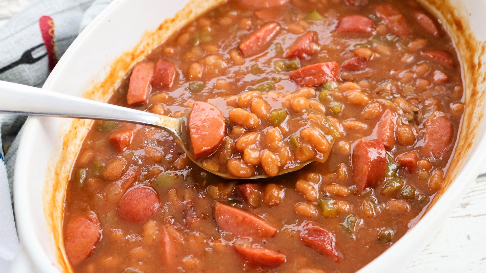 Nothing Basic About This Baked Beans Recipe Baked Beans With Kielbasa