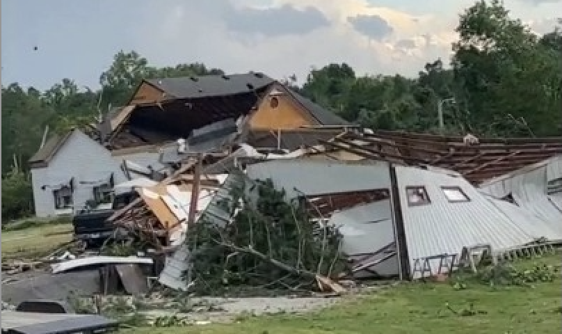 Tornado damage seen in Indiana as severe storms threaten millions from