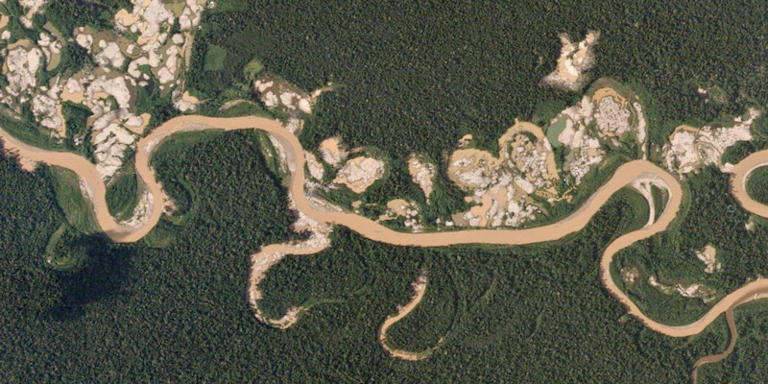 Abgeholzter Regenwald in Peru Planet Labs Inc.