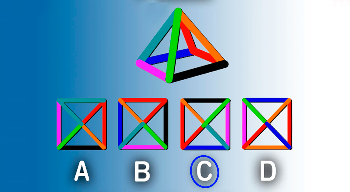 solo una persona inteligente podrá resolver este acertijo de la pirámide de colores